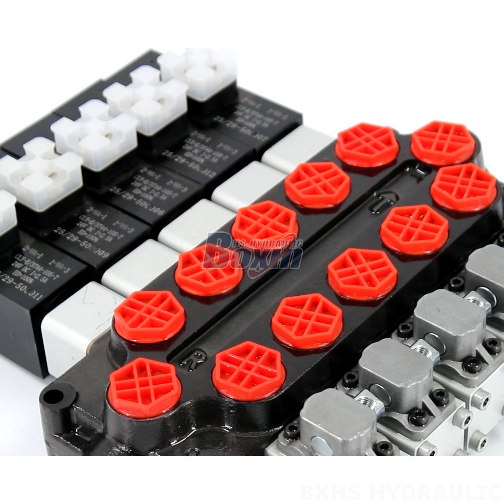 OEM/ODM/Private Label Custom Manufacturing for Q45 Solenoid And Manual 5 Spool Monoblock Directional Valve detail image